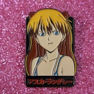 3/$20 Evangelion Asuka Langley Soryu Pilot Unit 02 Mecha Robot Anime Enamel Pin